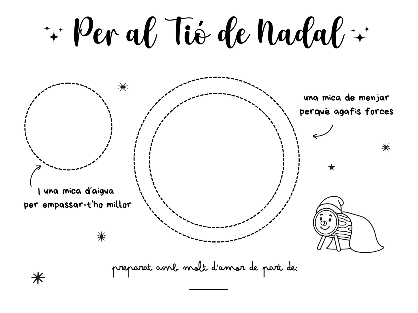 Safata Tió de Nadal