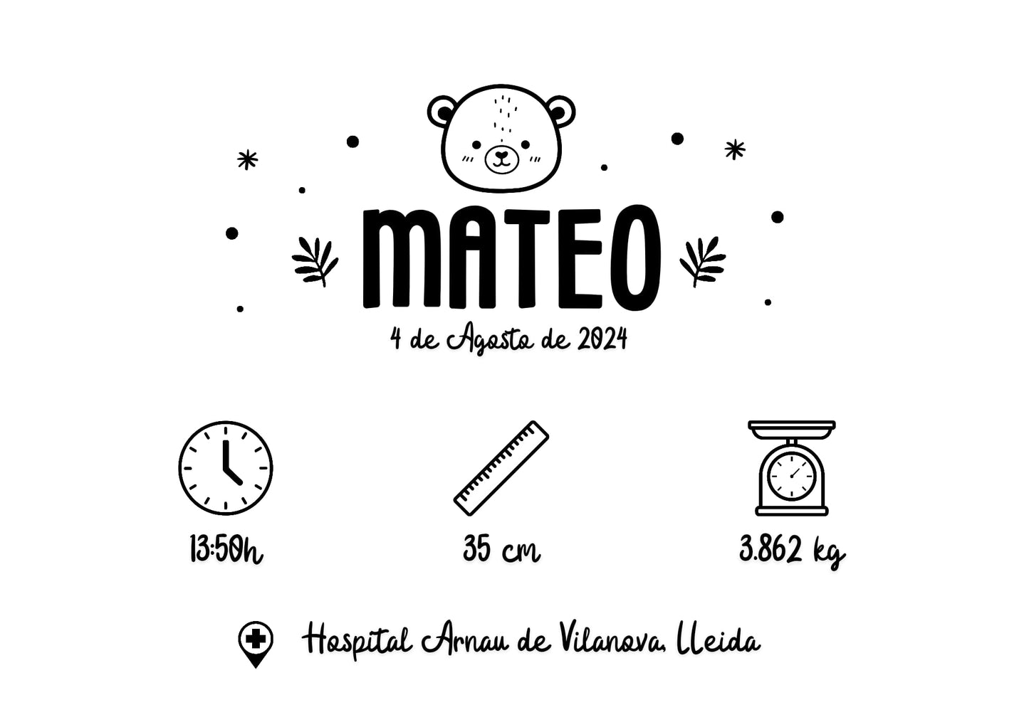 Infantil: Caja Natalicio