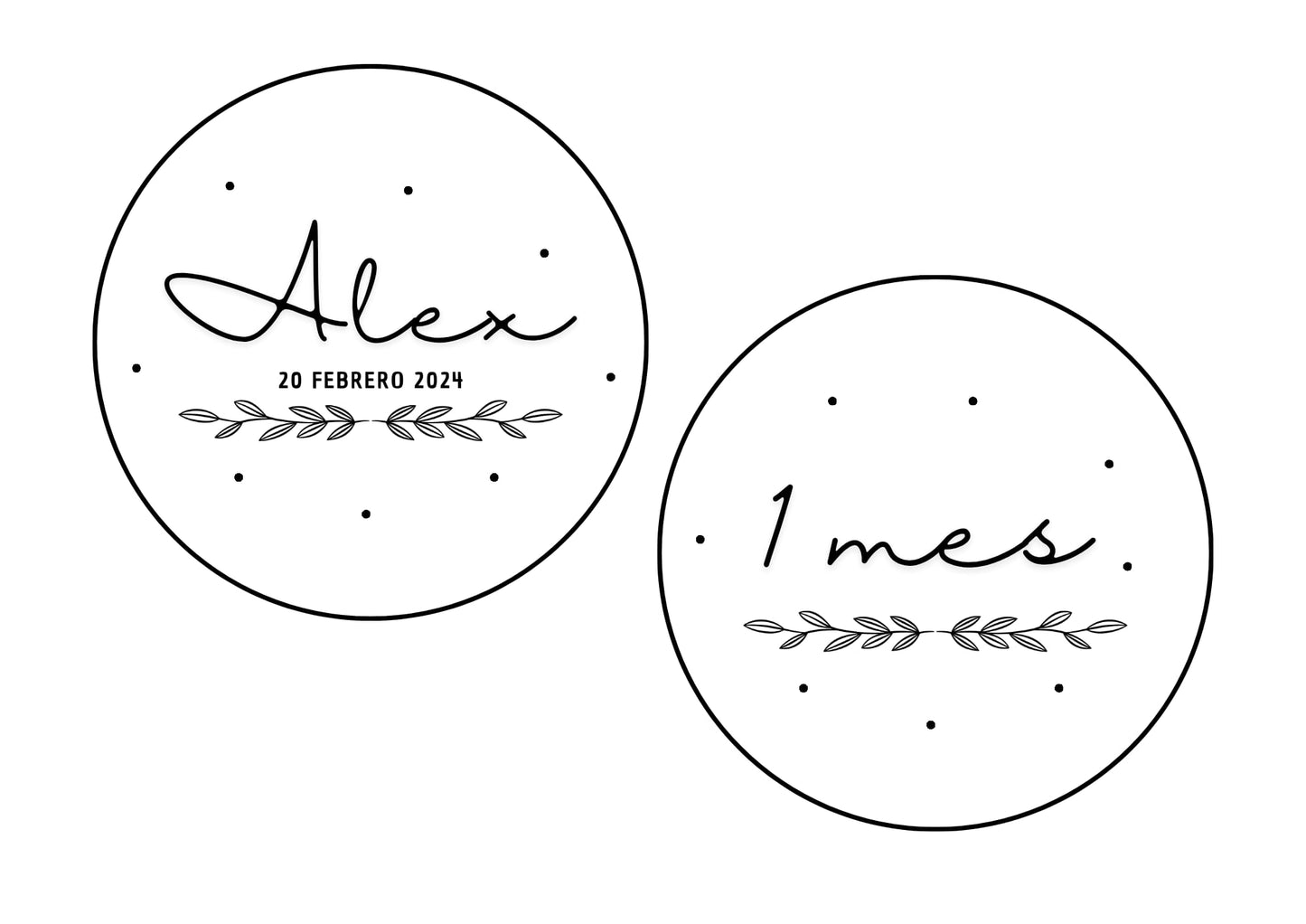 Infantil: Placas cumple mes