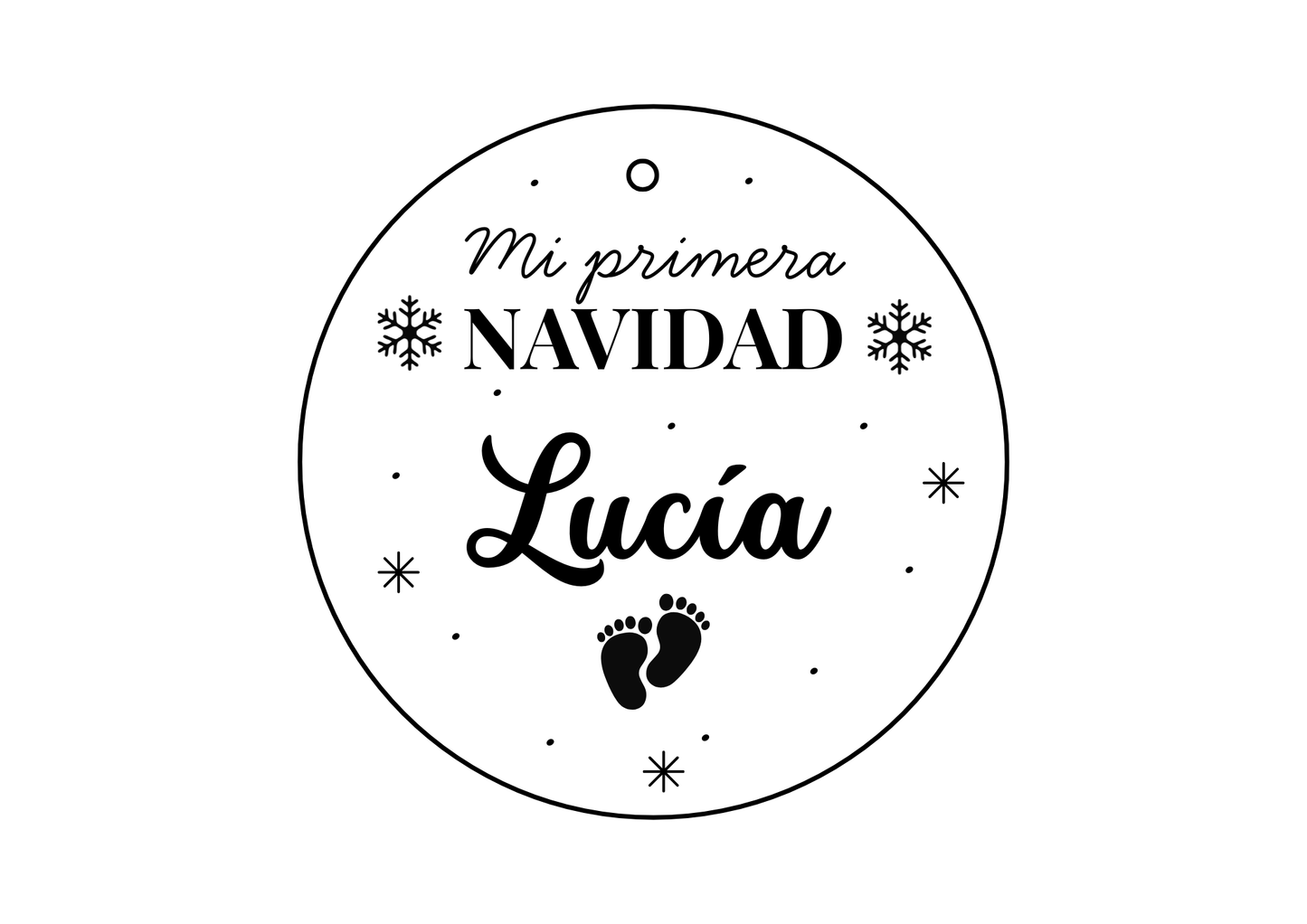 Bola de navidad de madera