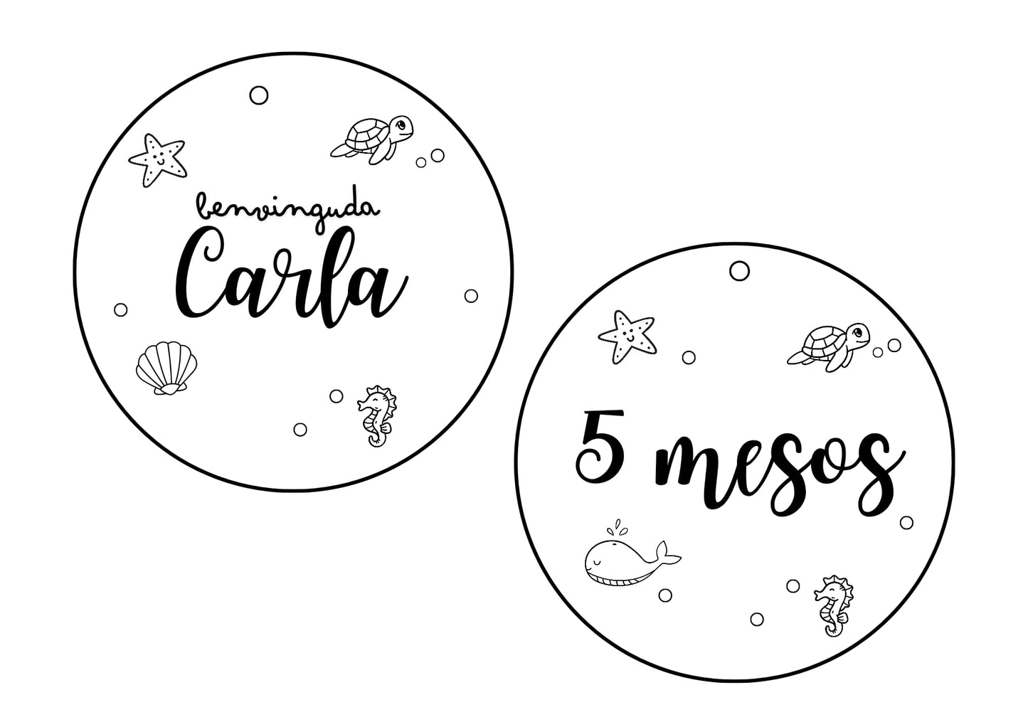 Infantil: Placas cumple mes