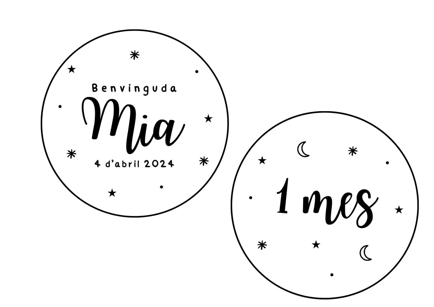 Infantil: Placas cumple mes